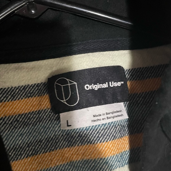 Stripe Button up hoodie - Picture 3 of 3